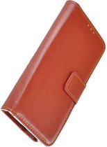 Bruin Wallet Bookcase Fashion Hoesje voor LG Q6