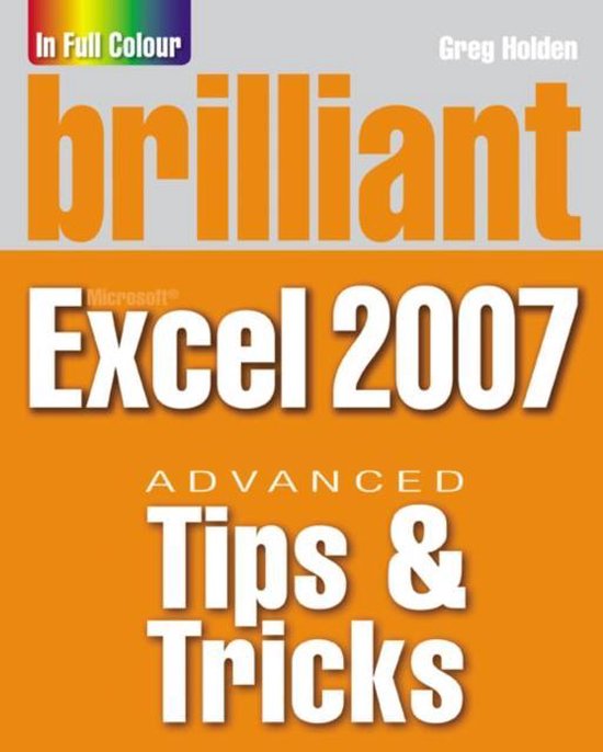 Brilliant Microsoft Excel 2007 Tips And Tricks - cover