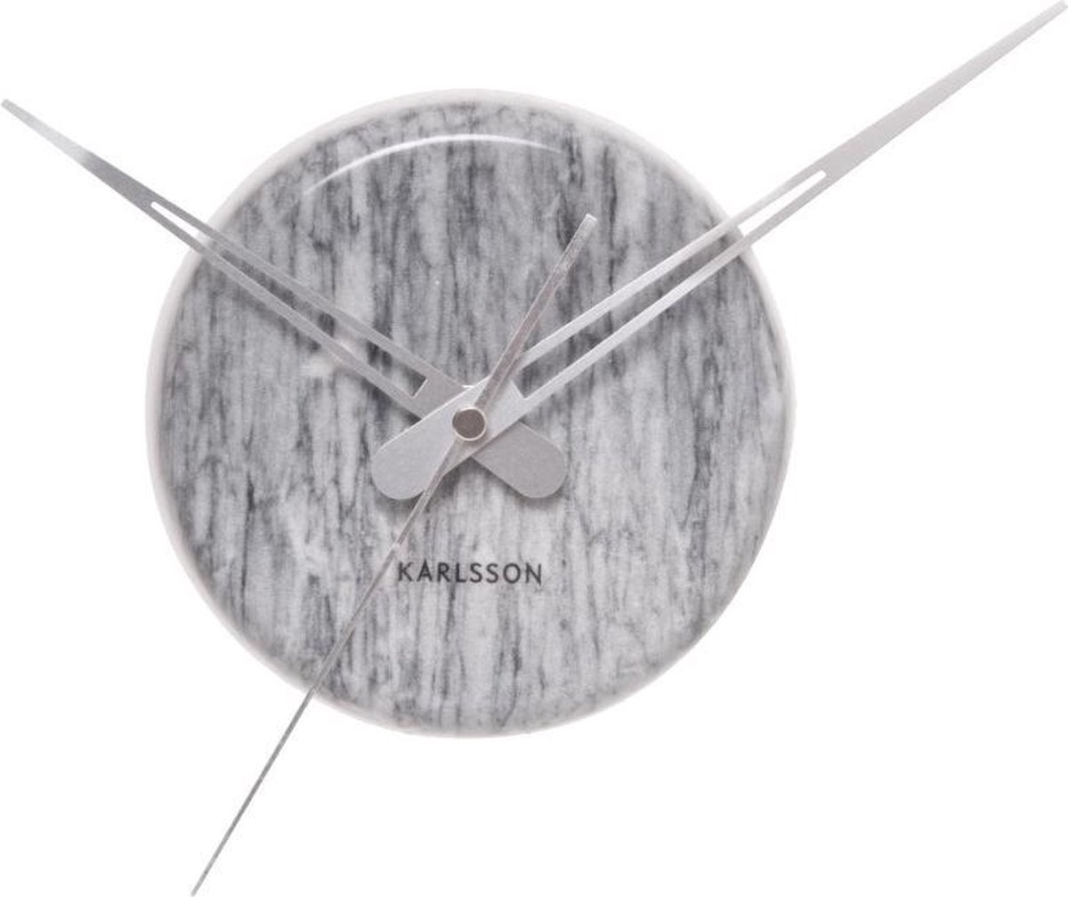 Wandklok Marble Dot grijs - Karlsson