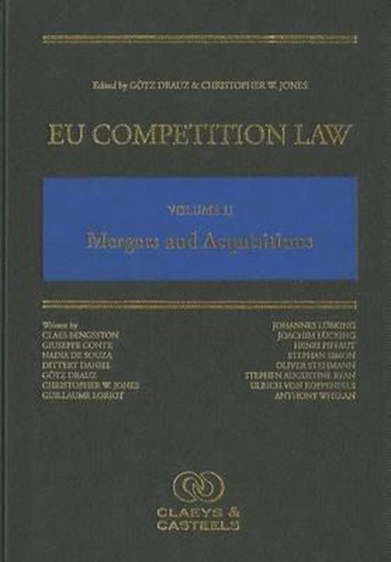 Eu Competition Law Volume II, Mergers and Acquisitions - cover