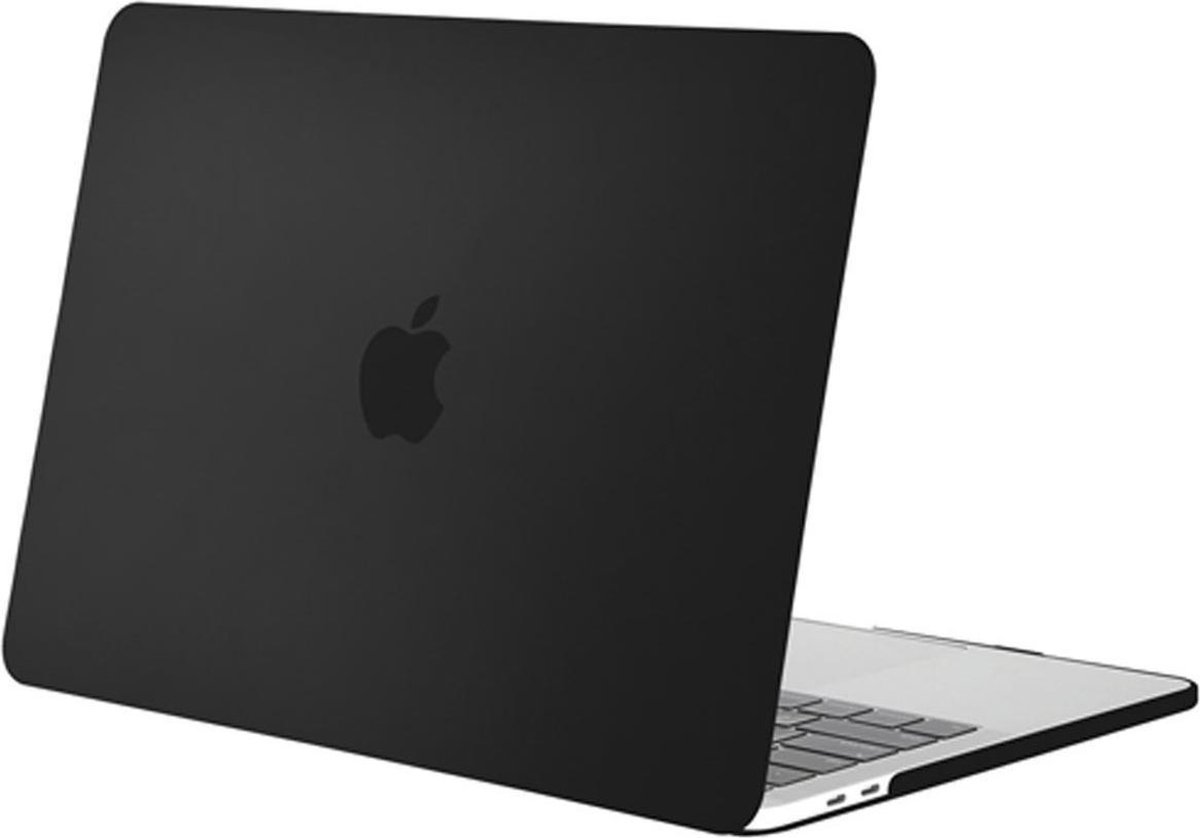 Hardcover Case Voor Apple Macbook Pro 15 15.4 Inch 2016/2017/2018 Hardshell Cover Hoes - Laptop Sleeve - Rubber Crystal - Mat Zwart
