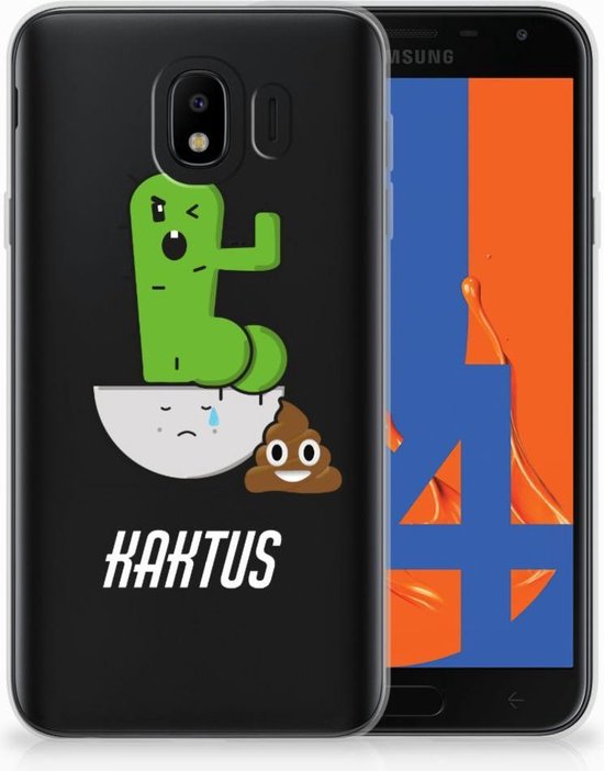 Samsung Galaxy J4 2018 Uniek TPU Hoesje Cactus Poo | bol.com
