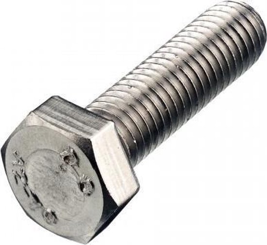 Boulon M10 - 10 x 80 mm - Grade 8.8 - Galvanisé - Métrique (10 pcs)