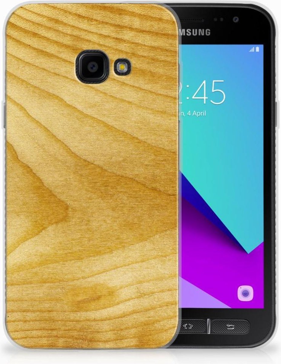 Samsung Galaxy Xcover 4 | Xcover 4s Bumper Hoesje Licht Hout