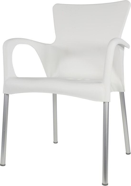Bella terrasstoel stoel - kunststof - aluminium tuinstoel - weerbestendig -... | bol.com