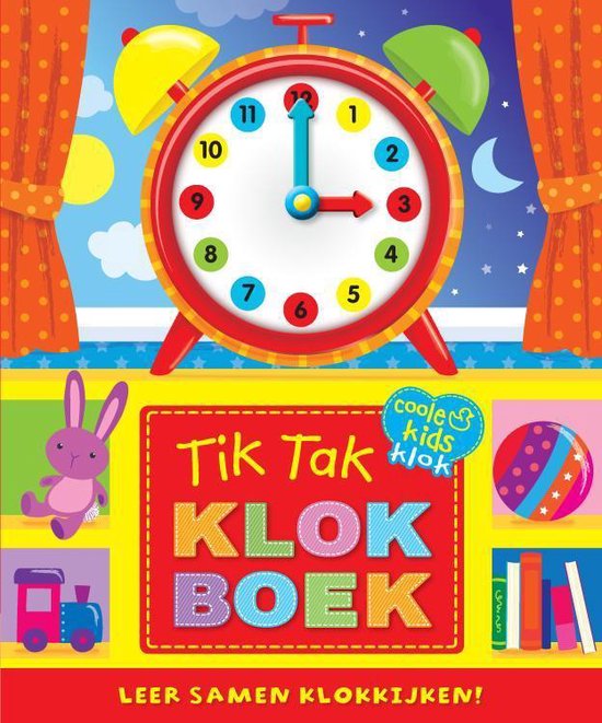 Afbeelding van het spel Kinderboeken Rebo Prentenboek - Tik tak klokboek (karton met klok). 3+