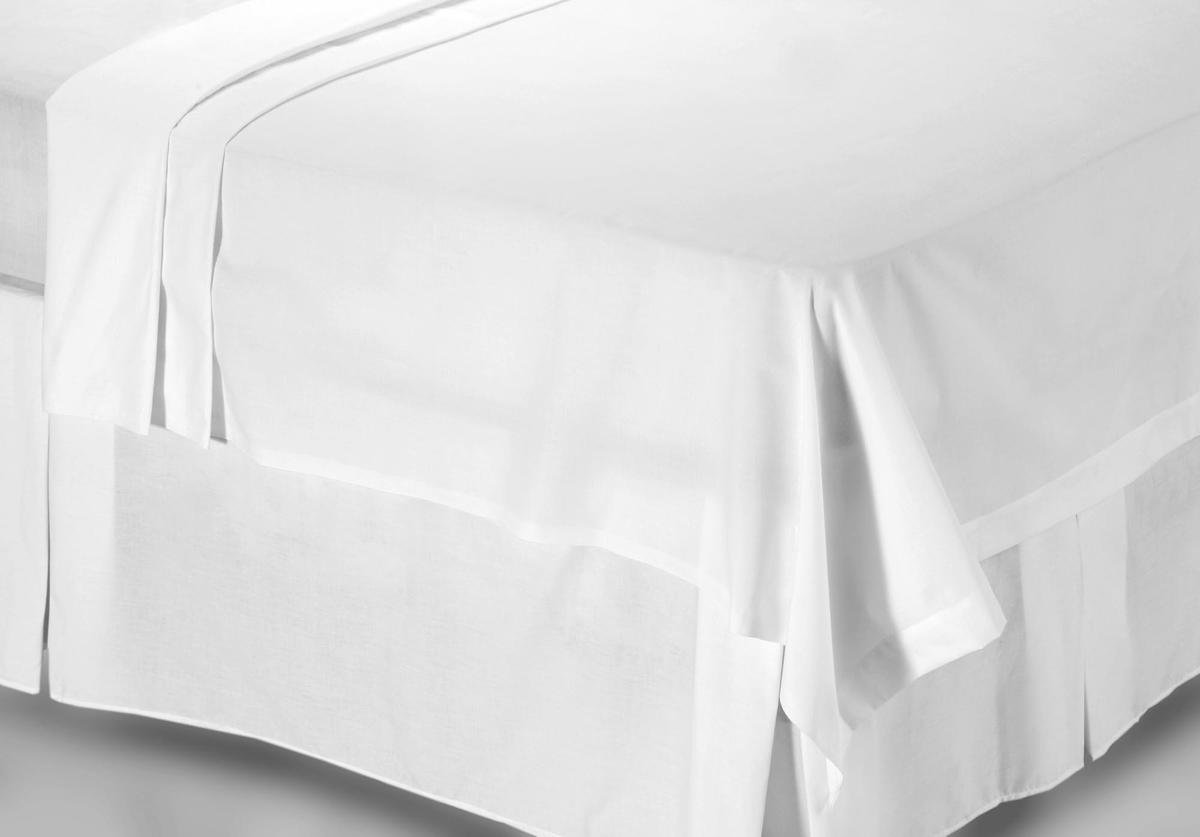 SENZA DONNA 100% Katoen Percaline Laken 150x250 cm WIT