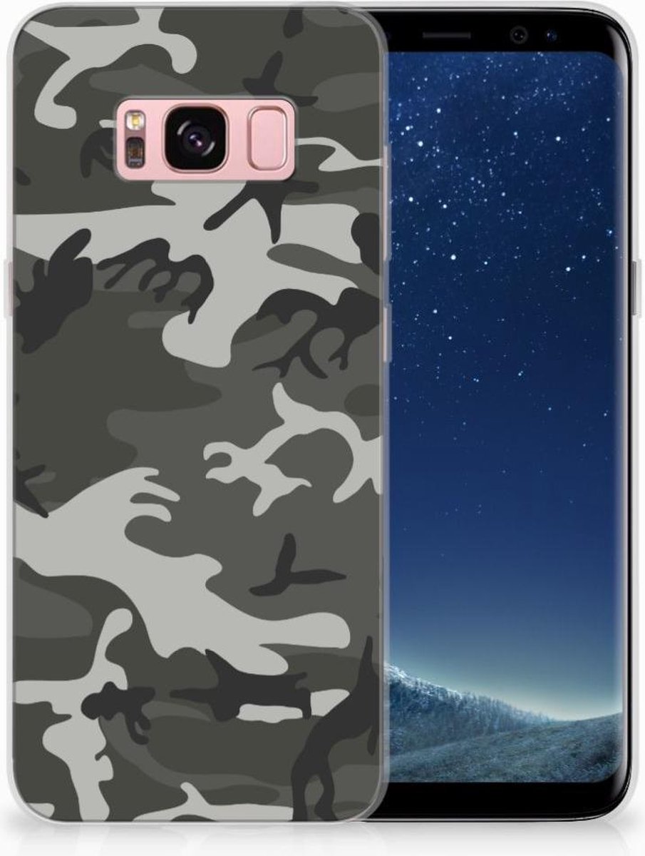 Back Cover voor Samsung Galaxy S8 TPU bumper Army Light