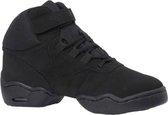 Danssneakers Papillon - Nubuck Leer - Zwart - Hiphop Jazz Streetdance - (let op: valt Klein!!) - Maat 36,5