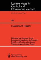 Differential and Algebraic Riccati Equations with Application to Boundary/Point Control Problems