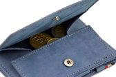 Garzini Magic Wallet Essenziale met Muntvak RFID Leder Blauw
