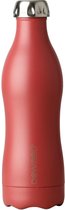 Dowabo© RVS Thermosfles 500 ml - Drinkfles - Thermoskan - Koolzuurhoudende Dranken - Lekvrij - Dubbelwandig - BPA Vrij – Thermosfles voor bruisende Drankjes, Outdoor, Werk, Sport, School, Fitness - Rood