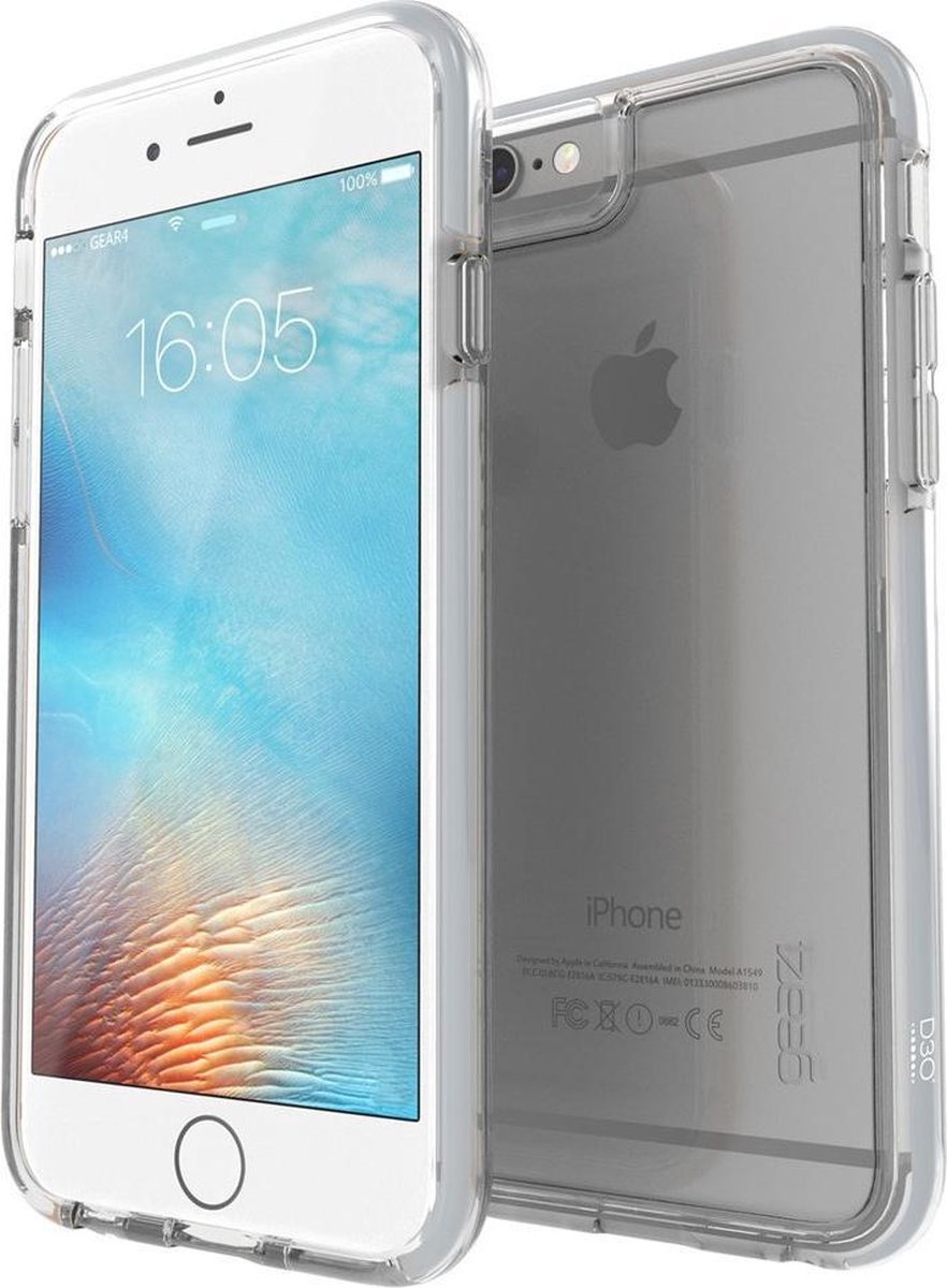 GEAR4 Black IceBox Tone Case Apple iPhone 6/6s Plus Hoesje Zilver