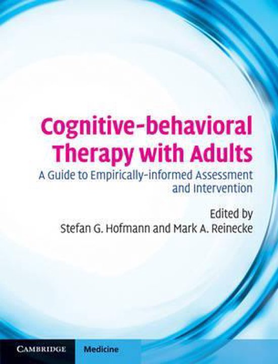 Cognitive Behavioral Therapy With Adults Hofmann Stefan G Boeken Bol Com