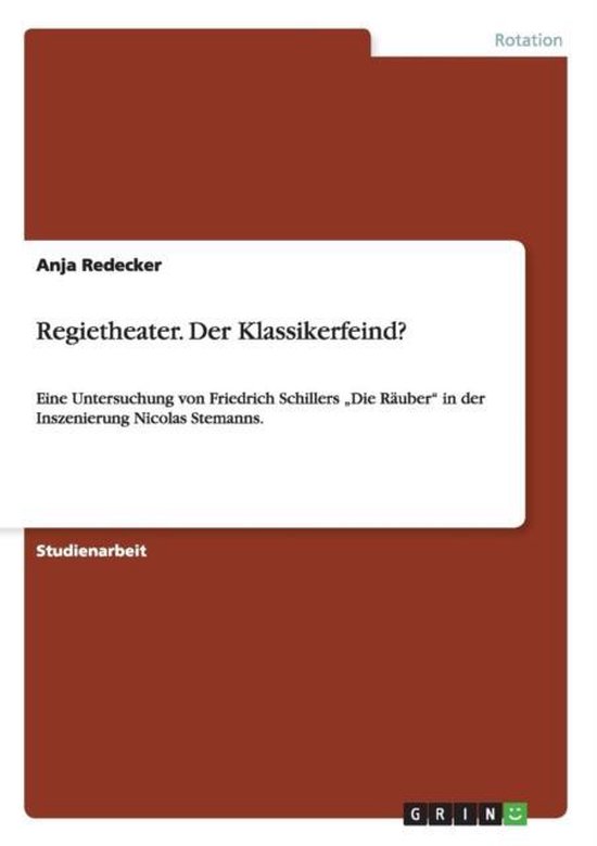 Regietheater. Der Klassikerfeind? - cover