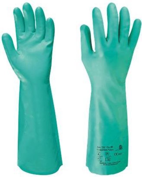 KCL 730 Guanto Camatril® Nitrile Taglia 10: Protettivo Con Rivestimento Velour, EN 388 + EN374 - 4