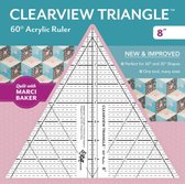 Clearview Triangle(tm) 60� Acrylic Ruler--8''