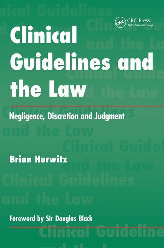 Clinical Guidelines and the Law - cover