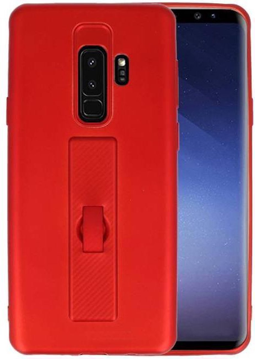 Carbon series hoesje Samsung Galaxy S9 Plus Rood