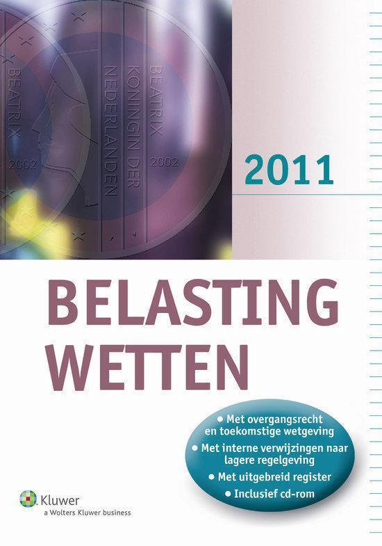 Belastingwetten 2011 + CD-ROM - cover