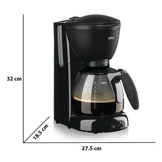 Opties voor koffiebereiding - Braun 0X13211006 - Braun Café House PurAroma Plus KF 560/1 BK - Filter-koffiezetapparaat- Zwart