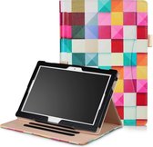 Lenovo Tab E10 / Tab 4 10 (Plus) hoes - Wallet Book Case - Blocks