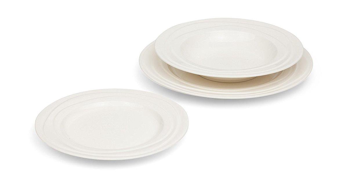 Gelijkwaardig ademen voorstel Jamie Oliver Waves 4 persoons Bordenset / 12-delig / 4x ontbijt bord (21  cm), 4x diepe... | bol.com