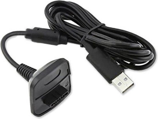 Noir - Câble de charge 2 en 1 pour manette sans fil Xbox 360 | bol.com
