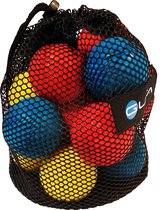 Draagtas Soft Foam Tennisballen voor kinderen 15 Stuks Gekleurd Rood, Geel, Blauw