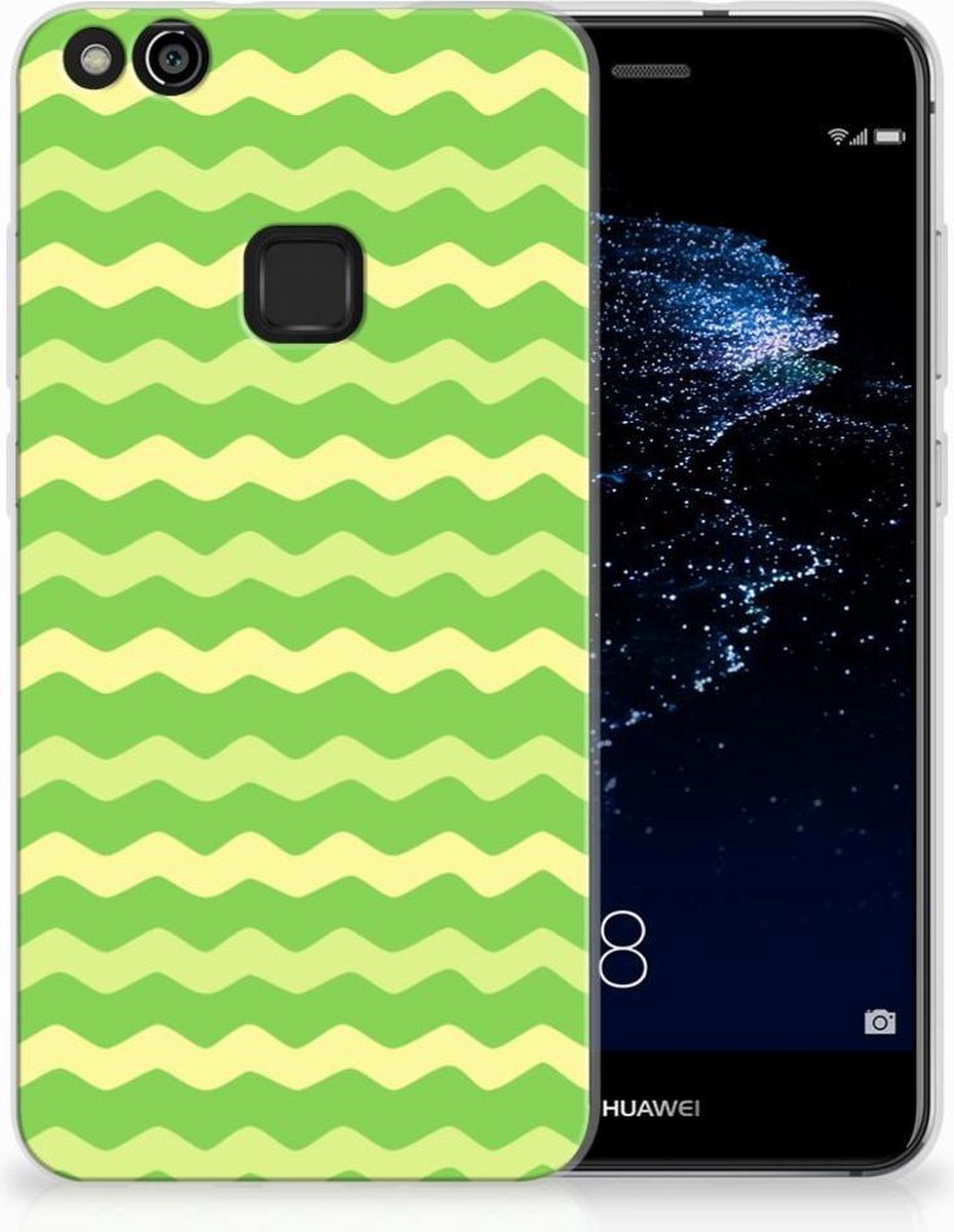 Huawei P10 Lite TPU bumper Waves Green