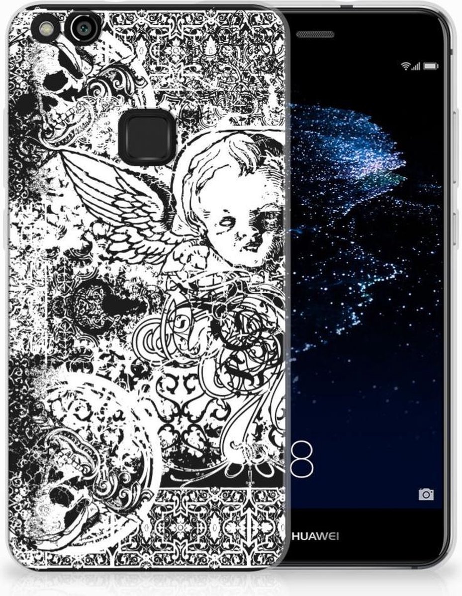 Silicone Back Case Huawei P10 Lite Skulls Angel