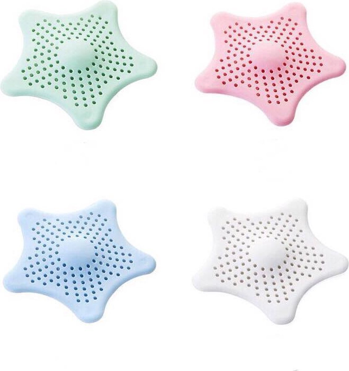 Goedkoopste Siliconen badkamerzeefjes - Keukenzeefjes - Gootsteenzeefjes - 4 stuks