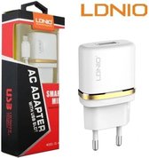 LDNIO AC50 Lader oplader met 1 Meter USB Kabel geschikt voor o.a iPhone 5 5S 5C SE 6 6S 7 8 Plus X XS XR Max iPod touch 5 6
