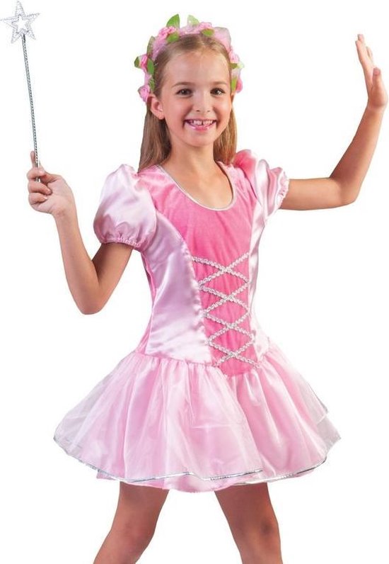 verdrietig Achterhouden zwaard Roze prinsessen verkleed jurkje voor meisjes - carnavalskleding voor  kinderen 140 (10... | bol.com