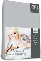 Bed-fashion jersey hoeslaken Zilver grijs - 100 x 200 cm - Zilver grijs