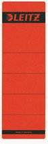 18x Leitz rugetiketten 6,1x19,1cm, rood