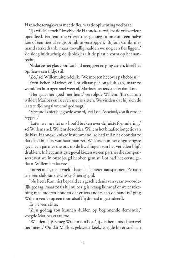 Boekpagina met tekst over de personages Willem, Marloes en Lot. | Pagina 13