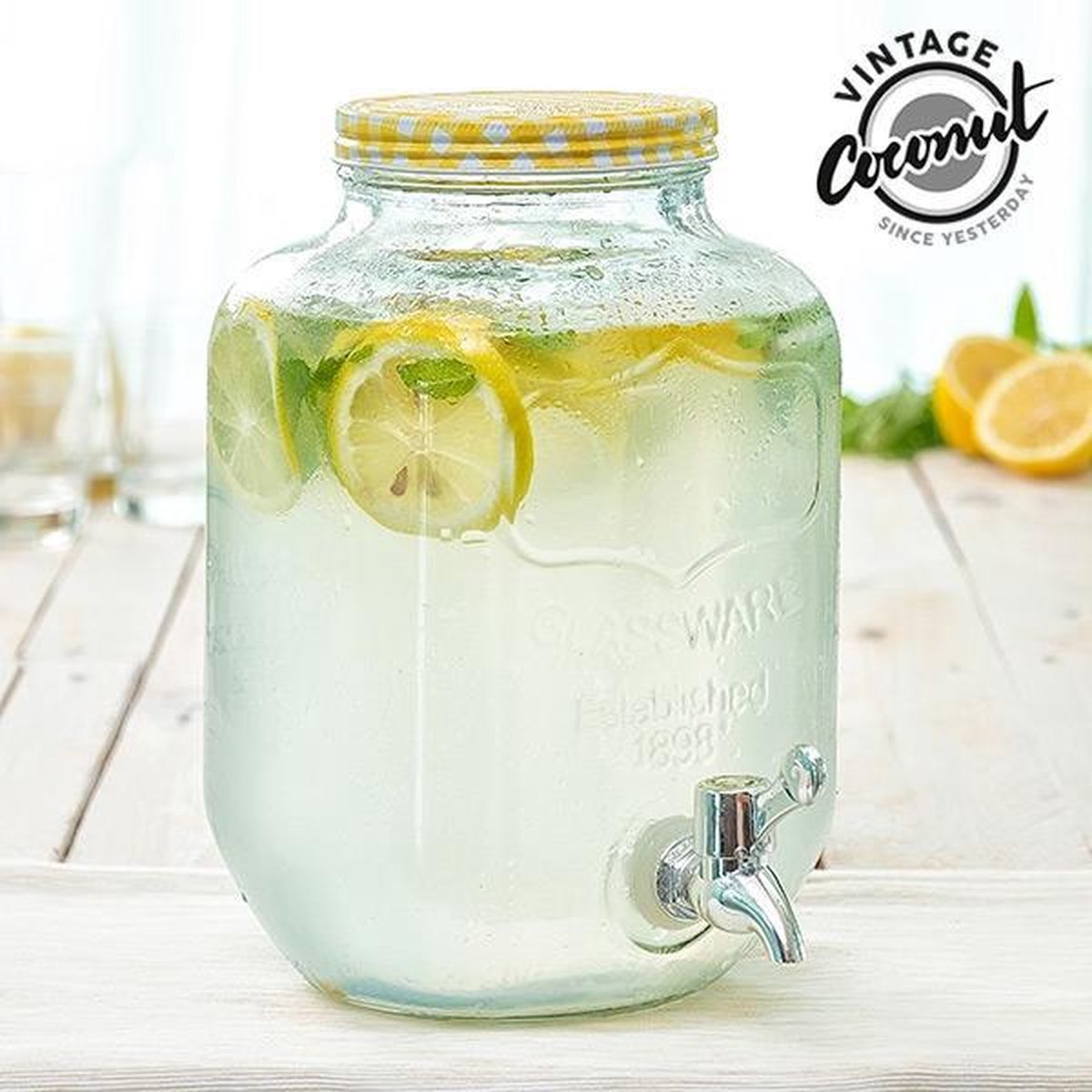 Drankdispenser Glas Verschillende kleuren - 4 l