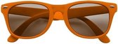 Zonnebril oranje - UV400 bescherming - Wayfarer model - Zonnebrillen voor dames/heren/volwassenen