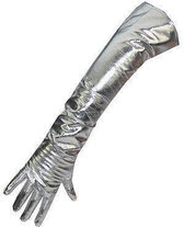 Lange handschoenen zilver