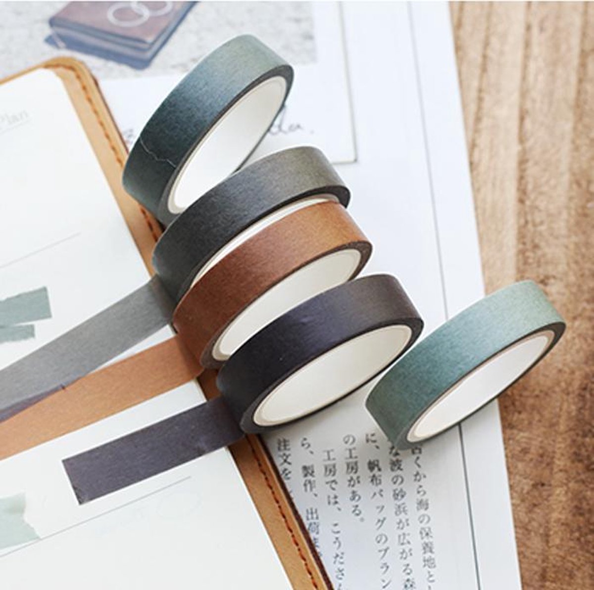 Moodadventures Paper and DIY Washi Tape Forest Set 5 Rolletjes