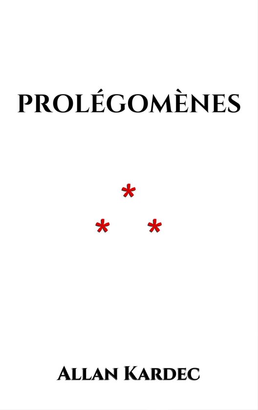 Prolégomènes