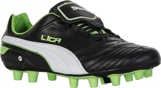 Puma Liga Finale i FG Voetbalschoenen - Maat 40 - Mannen - groen/wit/zwart  | bol.com