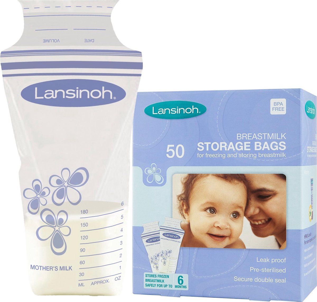 Lansinoh sachets congélation lait maternel 25 Pièce