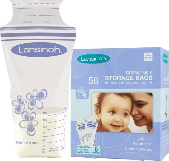 Sacs de rangement pour lait maternel Lansinoh - paquet de 50 | bol.com
