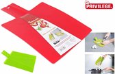 Quttin vouwbare snijplank - 34 x 22 cm - rood/groen