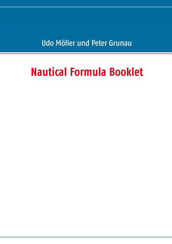 Nautical Formula Booklet - cover
