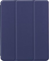 Shop4 - iPad 9.7 (2018) Hoes - Smart Book Case met Pencil Houder Donker Blauw