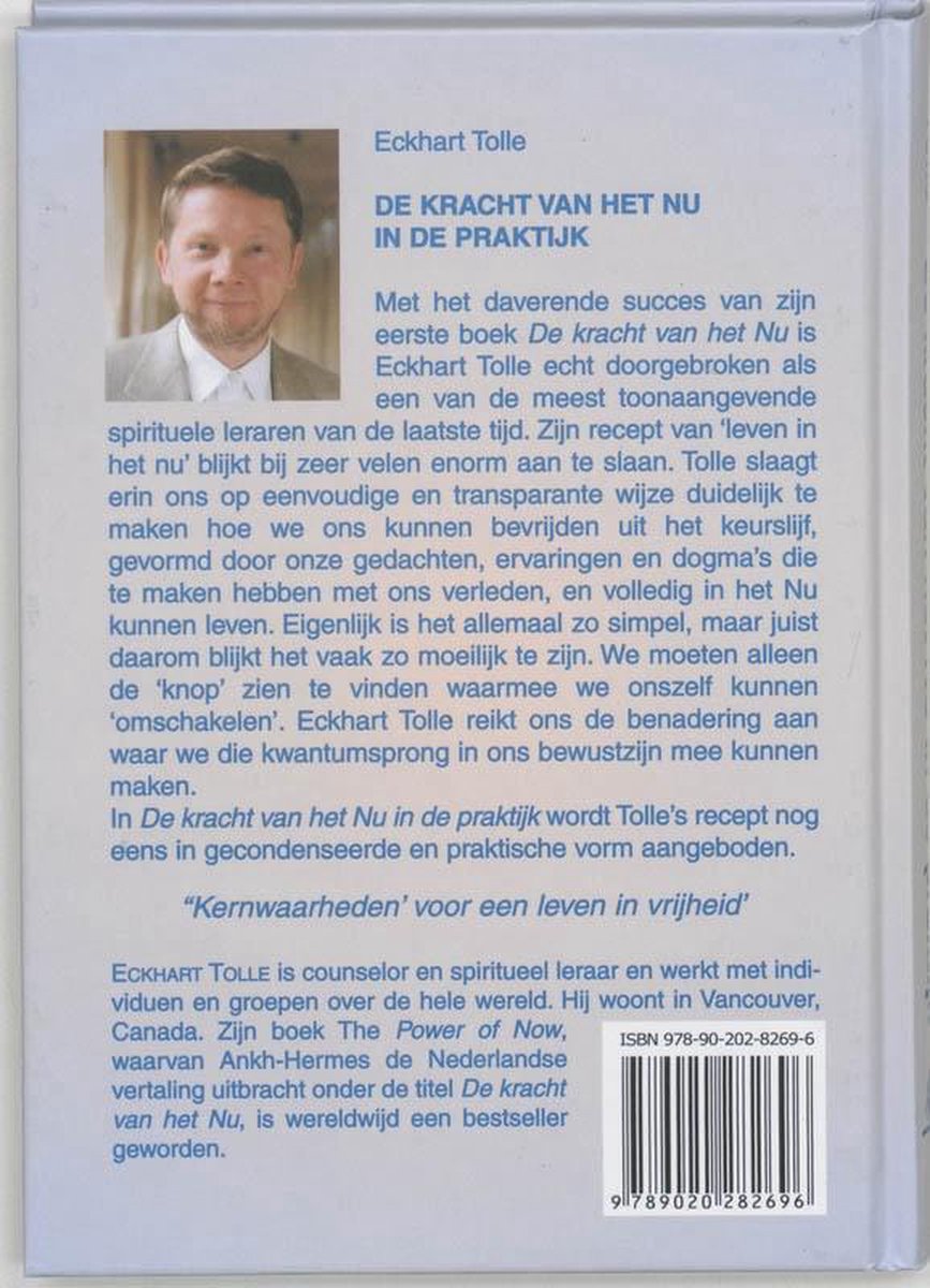 De kracht van het nu in de praktijk - back cover