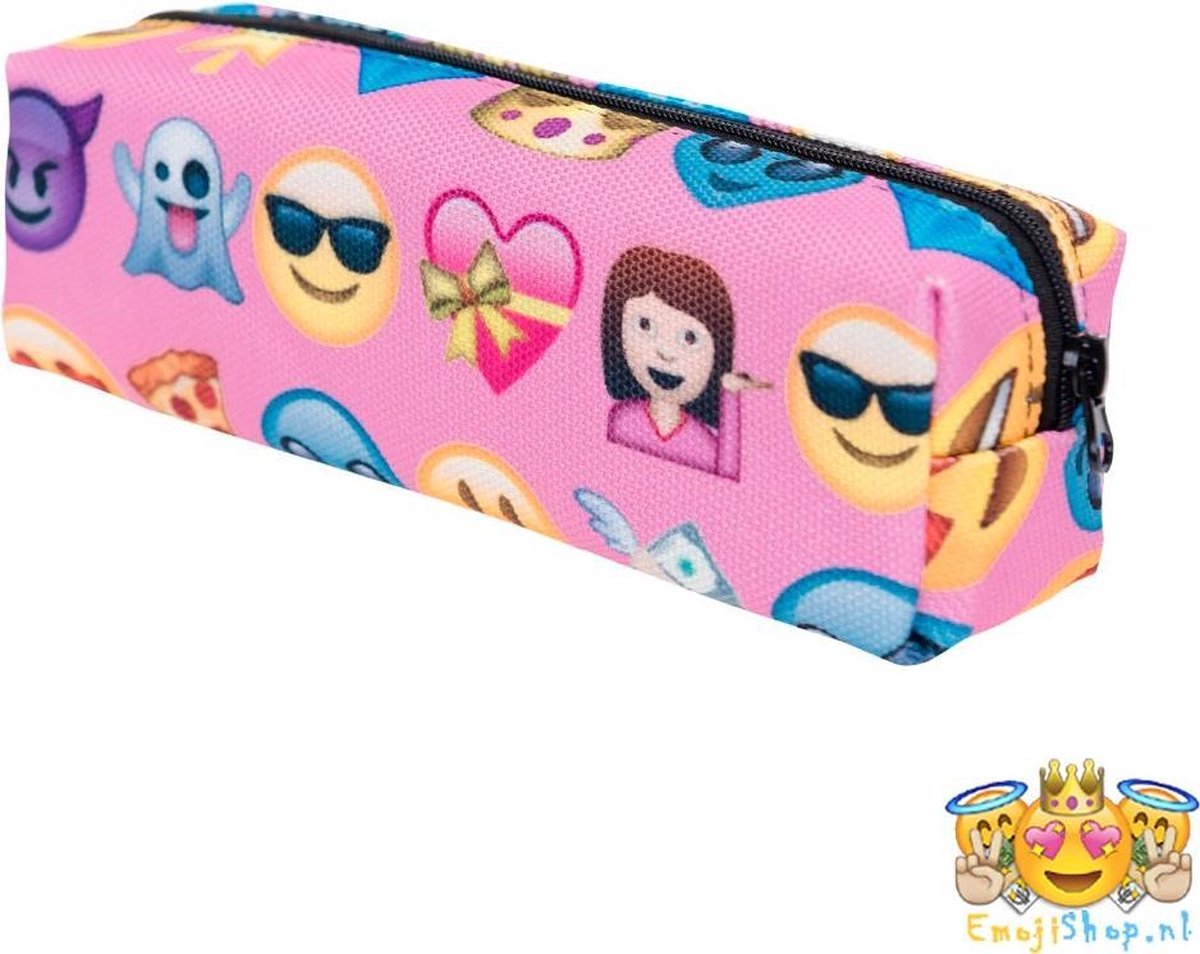 Roze Princess Emoji Etui - Stoere 3D geprinte Whatsapp Emojis- Roze achtergrond